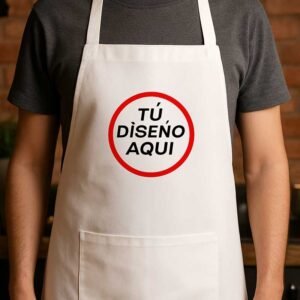 Delantal Blanco de Poliéster