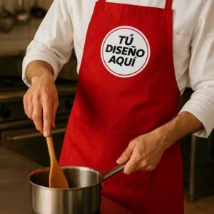 Delantal Rojo Personalizado