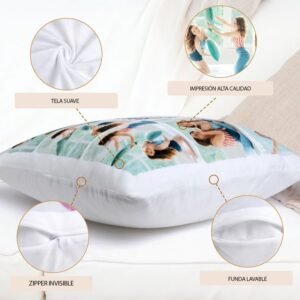 Almohada con lentejuelas color Plateado