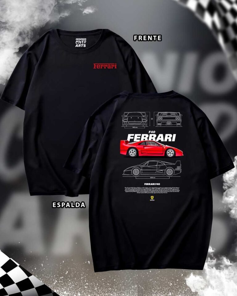 Tshirt ferrari-03 FERRARI F40 2 768x960