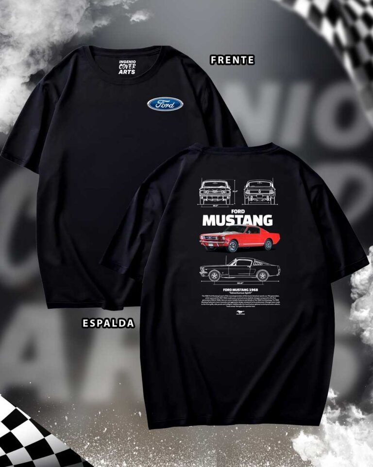 Tshirt ford-12 FORD MUSTANG 1968 02 768x960