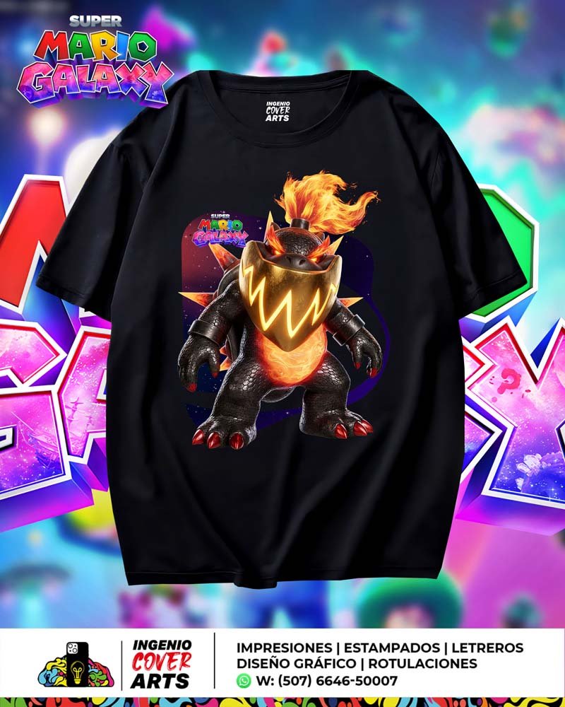 T Shirt Mario Galaxy-bowser2