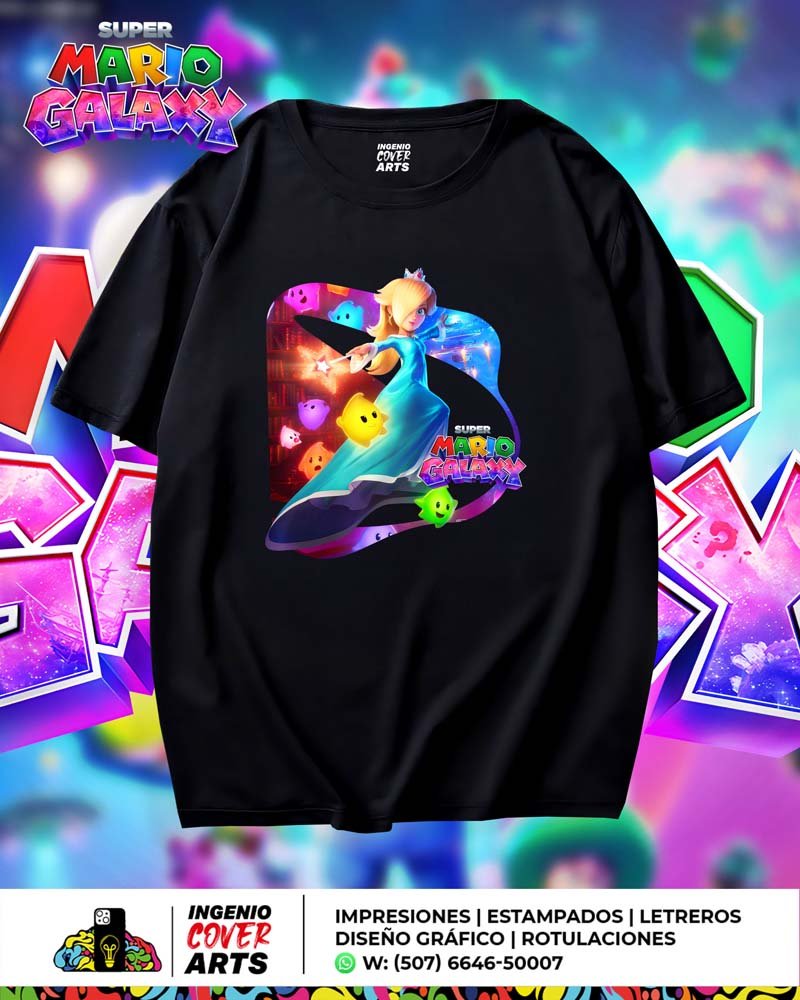 T Shirt Mario Galaxy-rosalina