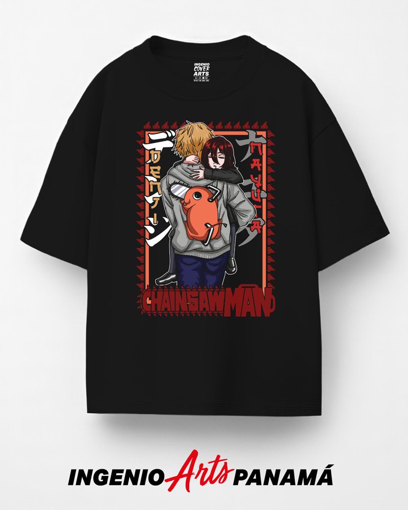 T-shirt Chainsaw Man 022 denji y nayuta full