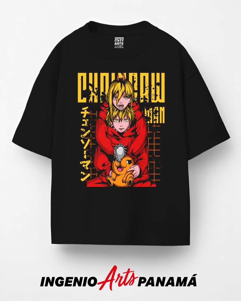 T-shirt Chainsaw Man 023 denji y power 2
