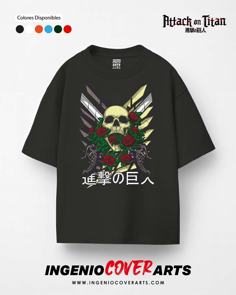 Tshirt Ataque a los titanes 027 anime v3 26