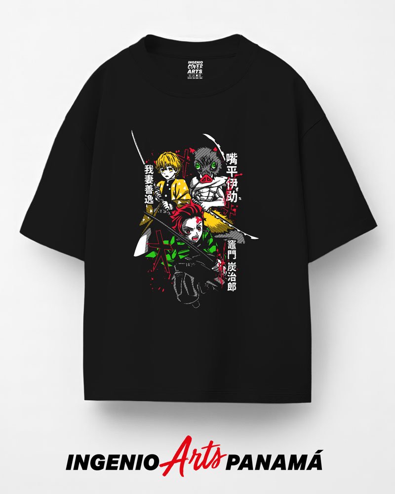 T-shirt Demon Slayer 081 kimetsu4colores
