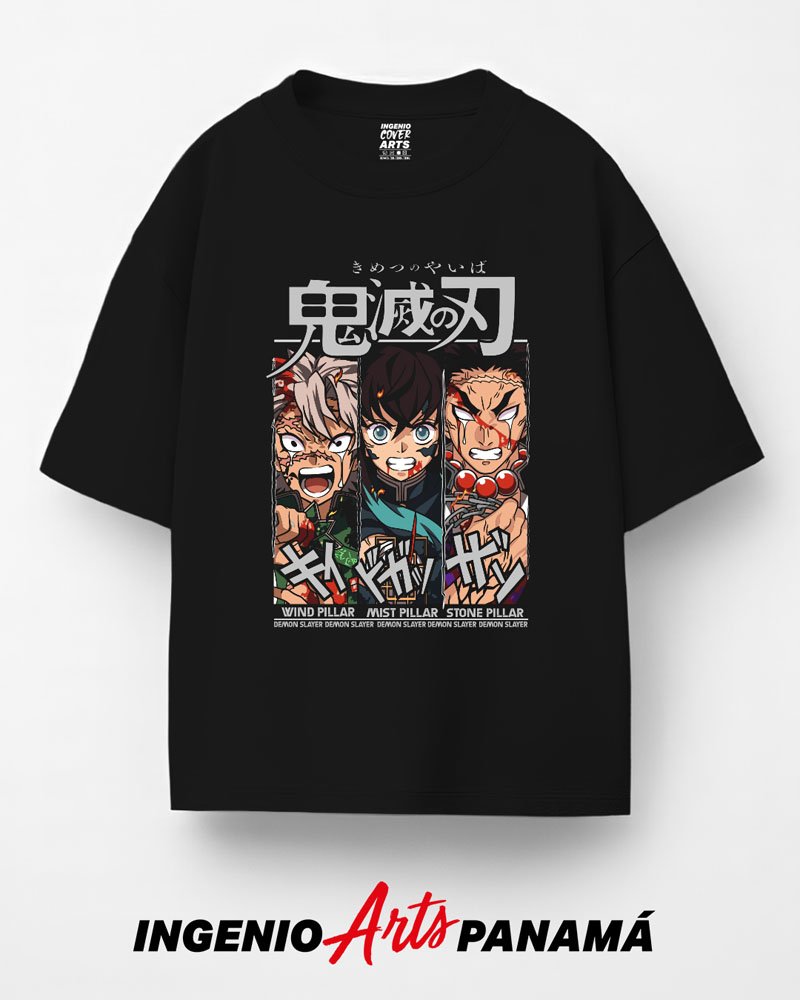 T-shirt Demon Slayer 083 muichiro gyomei sanemi