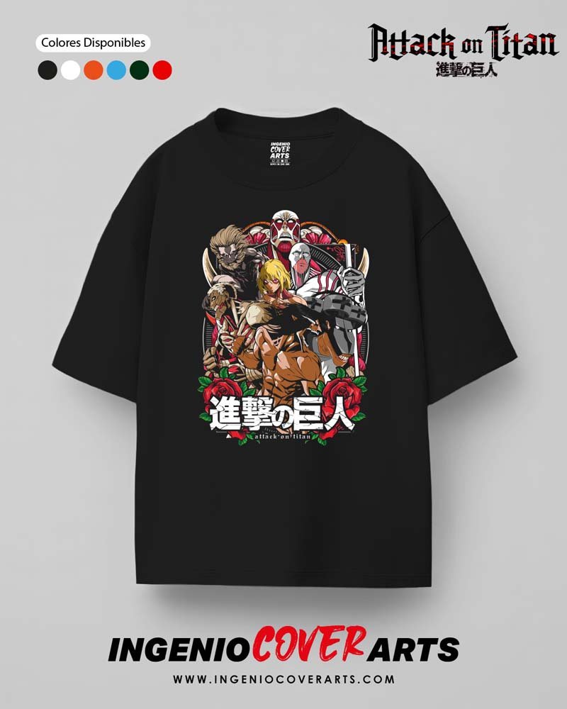 Tshirt Ataque a los titanes 034 shingeki titanes