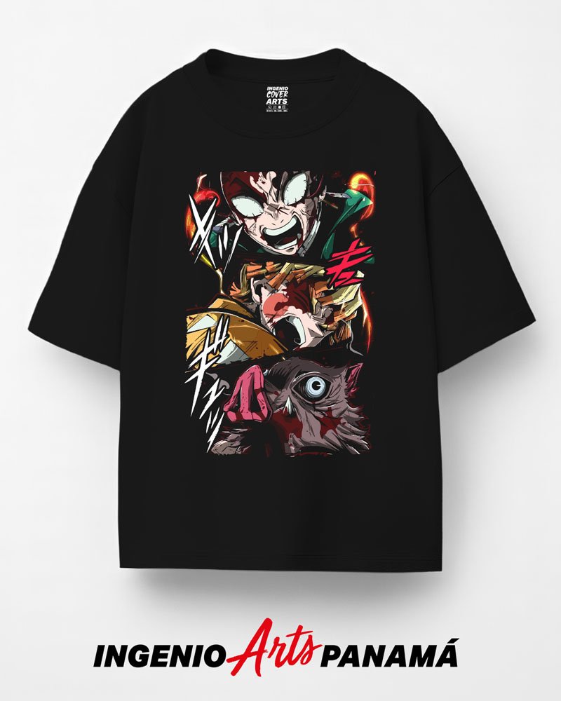 T-shirt Demon Slayer 088 tanjiri zenitsu inosuk